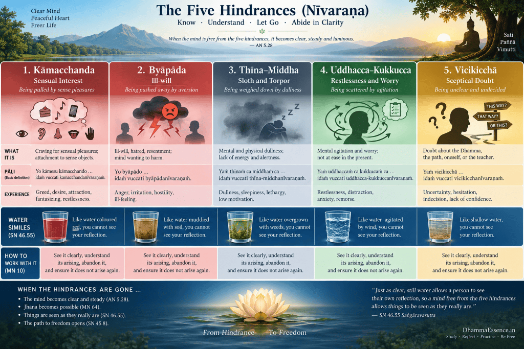 Visual summary for Nīvaraṇa