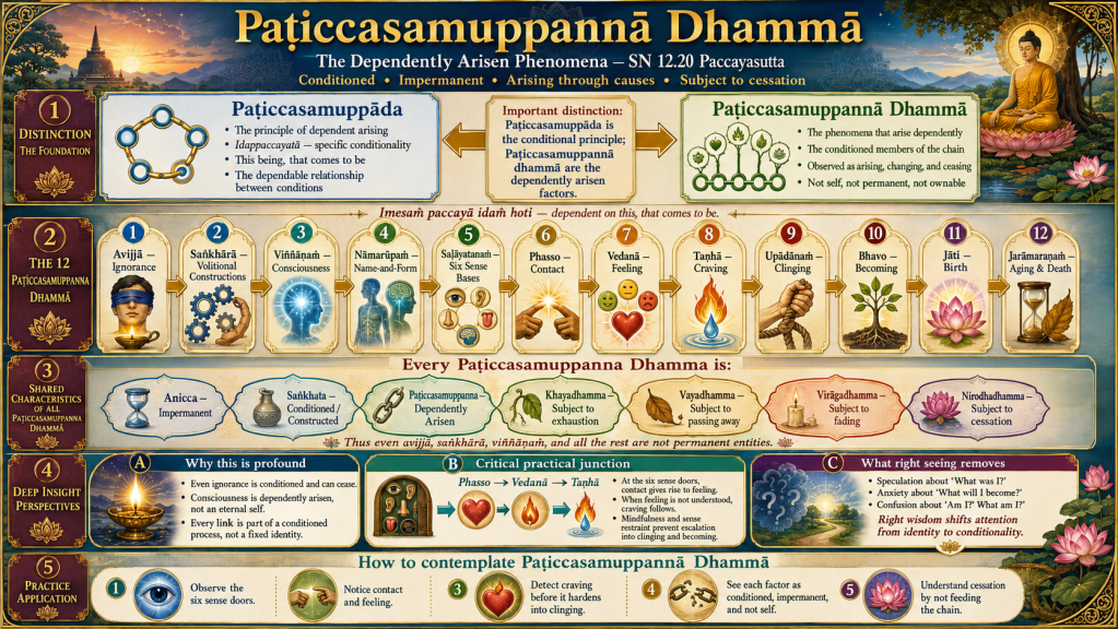 Visual summary for SN 12.20 — Paccayasutta