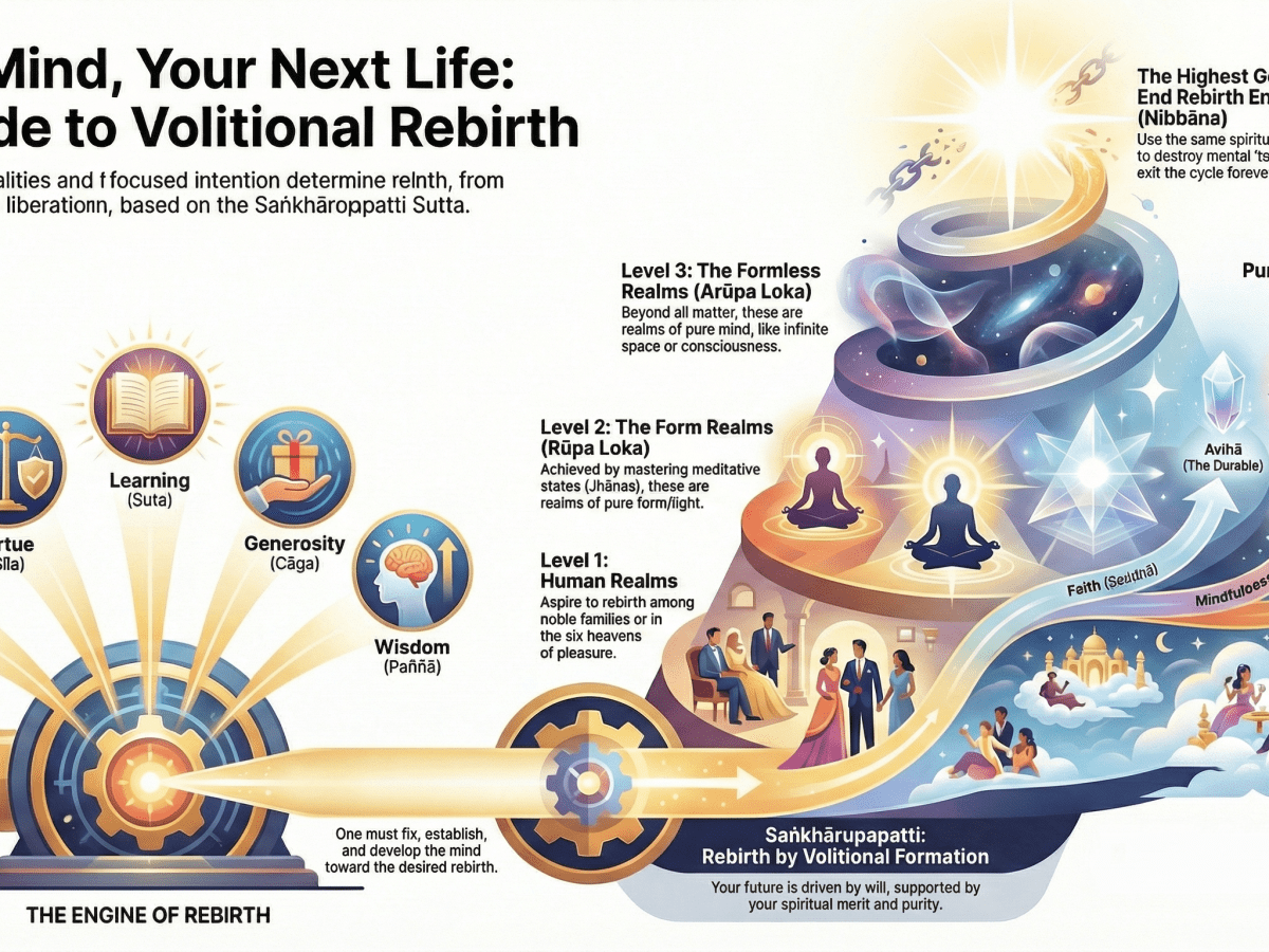 The Discourse on Rebirth by will