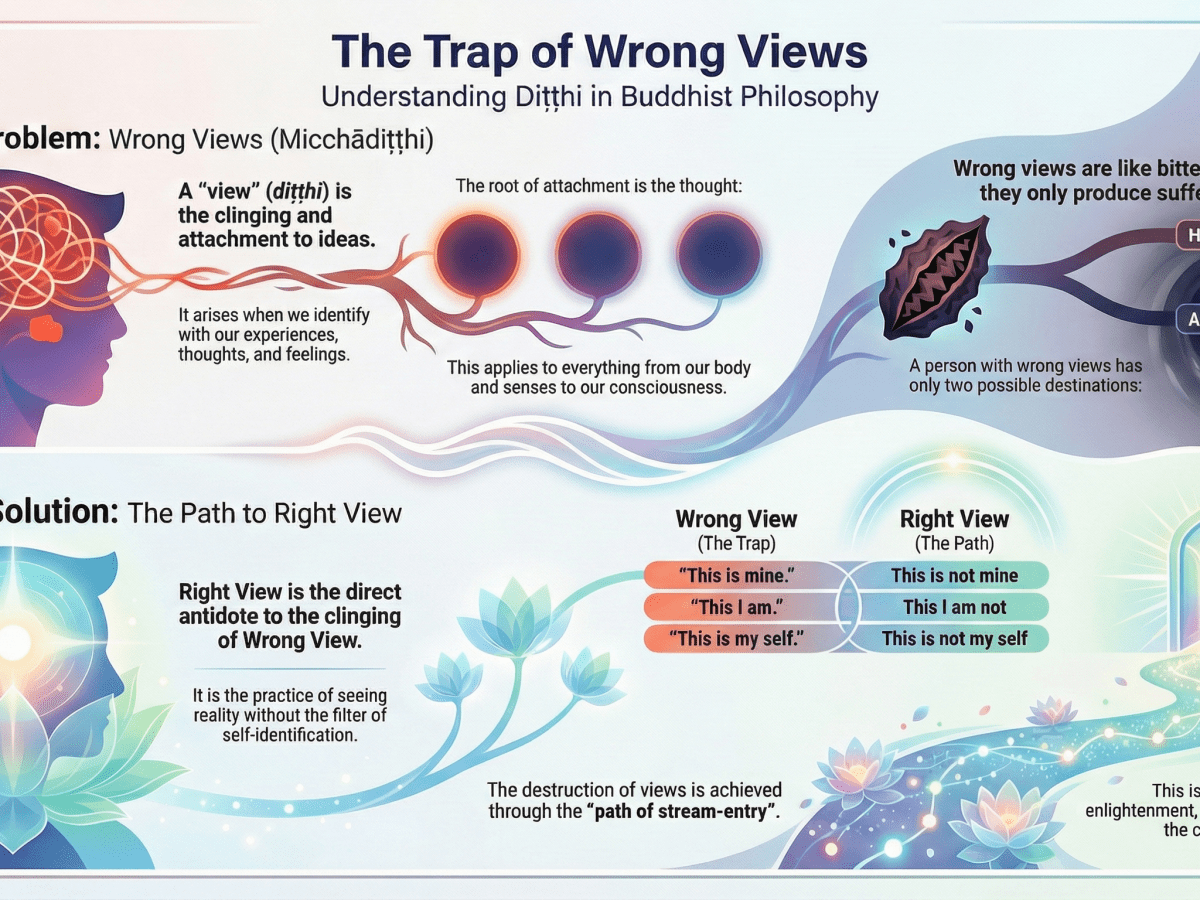 The Destruction of Wrong Views and Self-Clinging