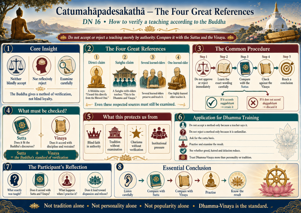 Visual summary for Catumahāpadesakathā