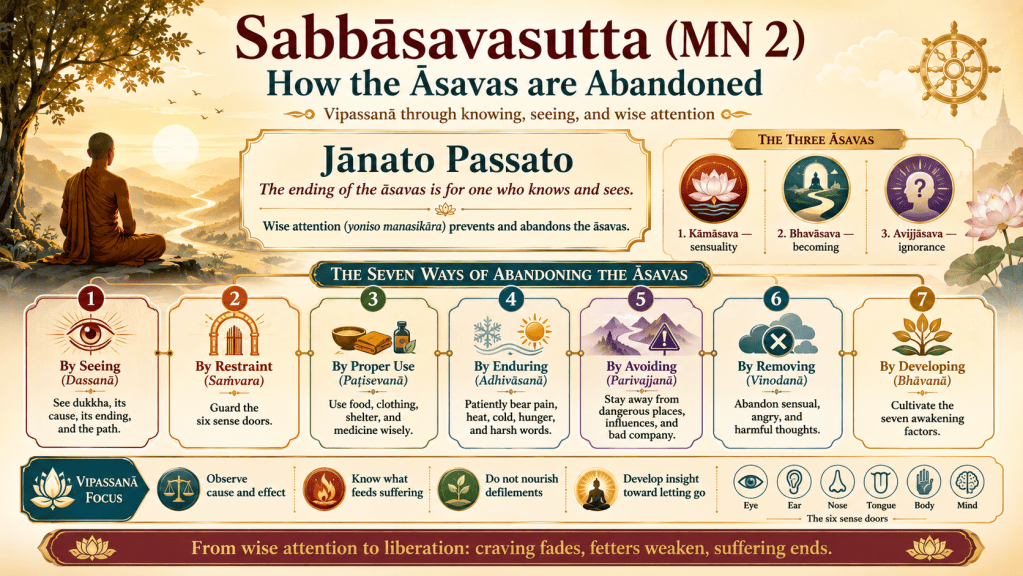 Visual summary for MN 2 Sabbāsavasutta