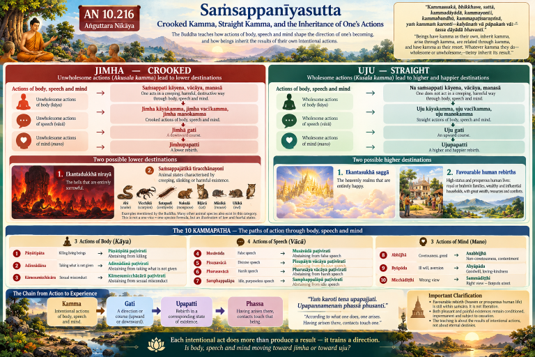 AN 10.216 Saṁsappanīyasutta